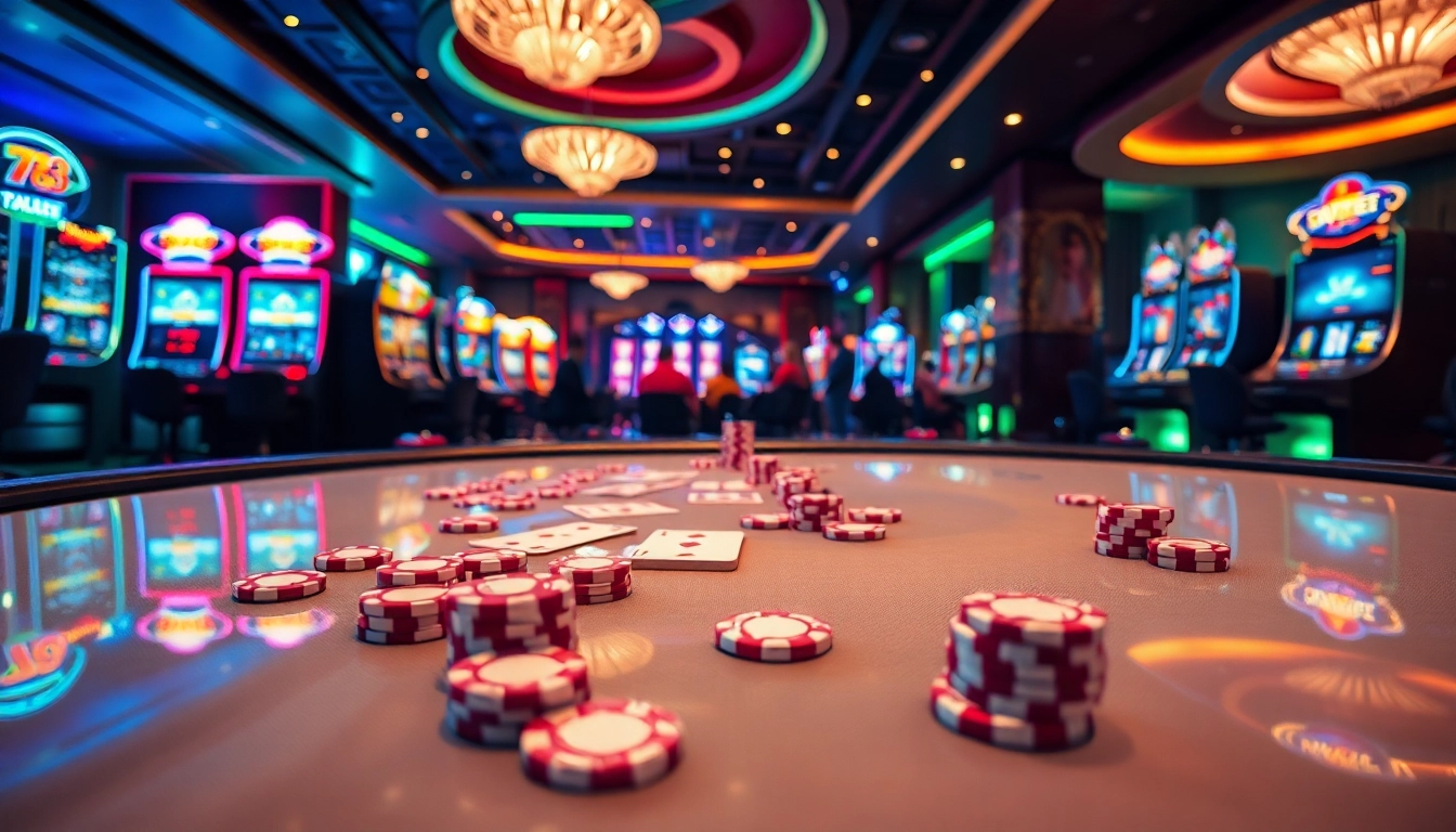 Engaged players enjoying lively Blackjack at 733bet's elegant casino tables.