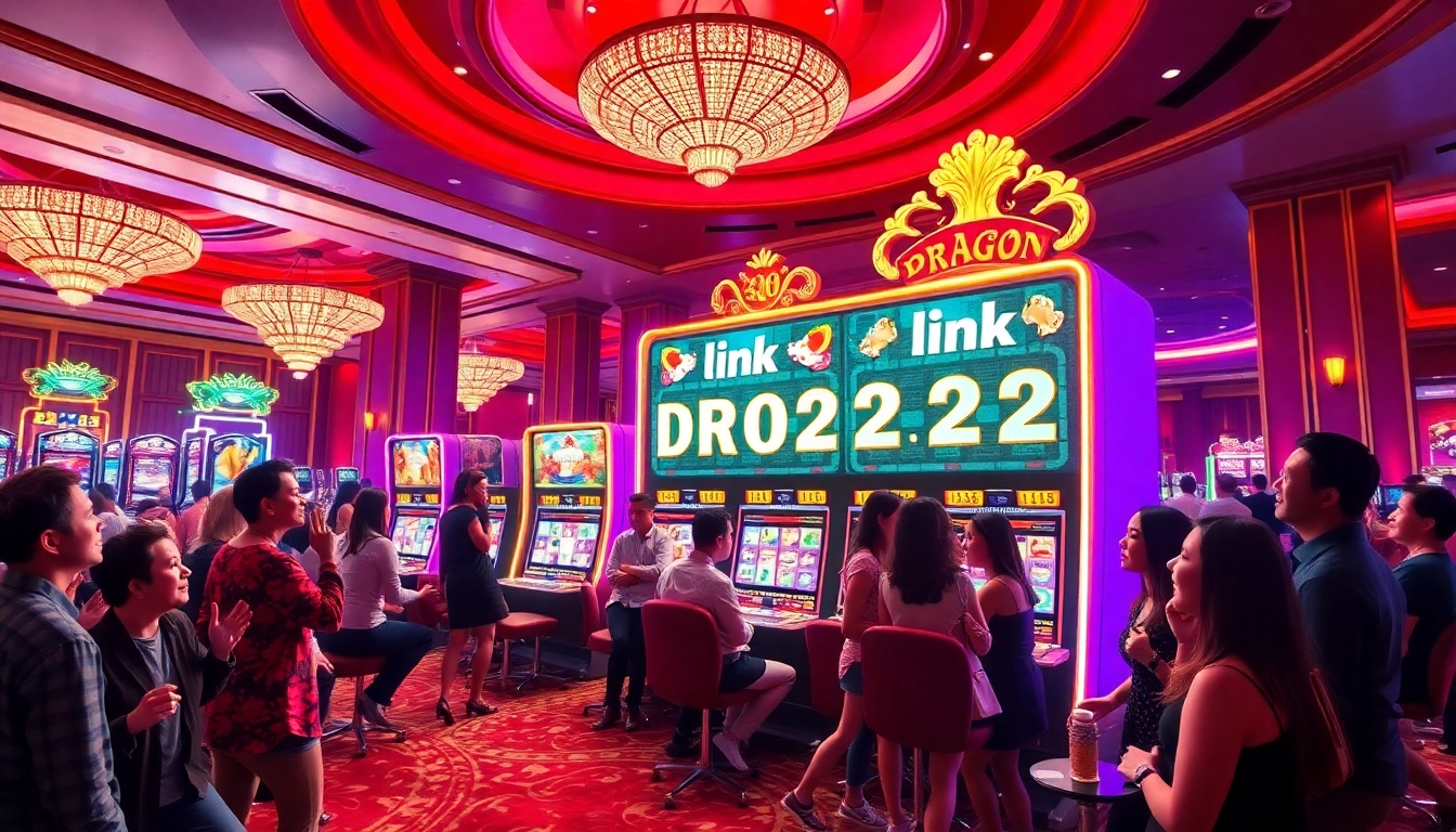 Players enjoying the excitement of the slot machine with link DRAGON222, emphasizing thrilling gameplay.