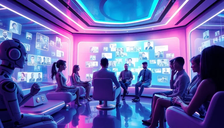 AI chat porn featuring diverse virtual characters engaging in intimate conversations.