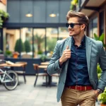 Capturer l'essence du style de vie moderne dans un cadre urbain animé.