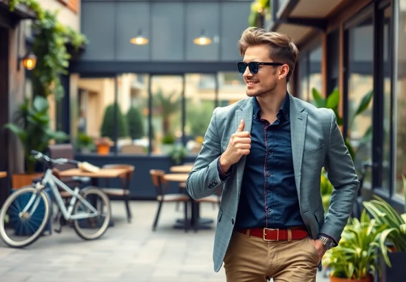 Capturer l'essence du style de vie moderne dans un cadre urbain animé.