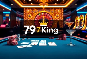 Experience the excitement of gaming with 79 King at a luxurious online casino table.