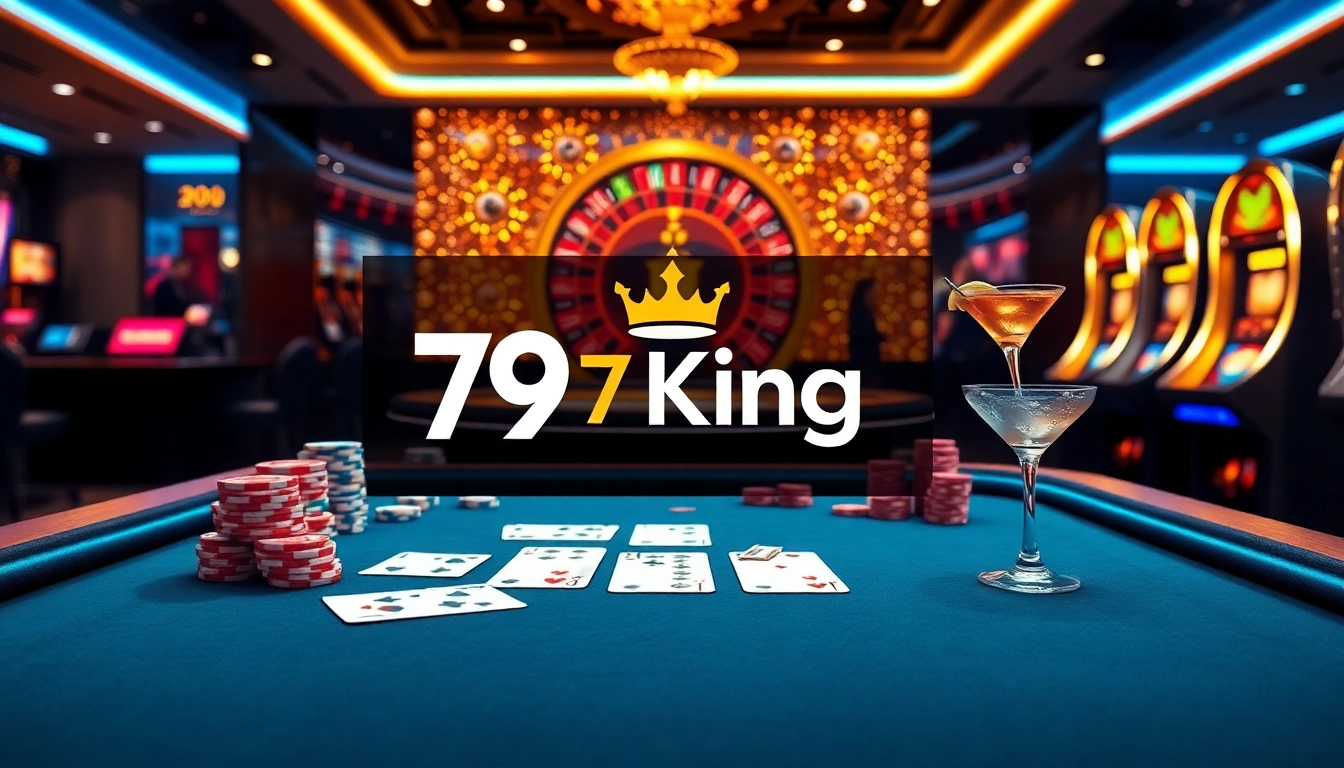 Experience the excitement of gaming with 79 King at a luxurious online casino table.