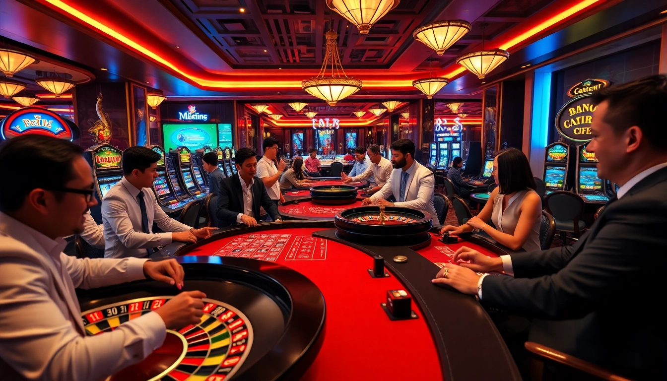 Découvrez le meilleur casino en ligne, players enjoying games in an exciting casino environment.