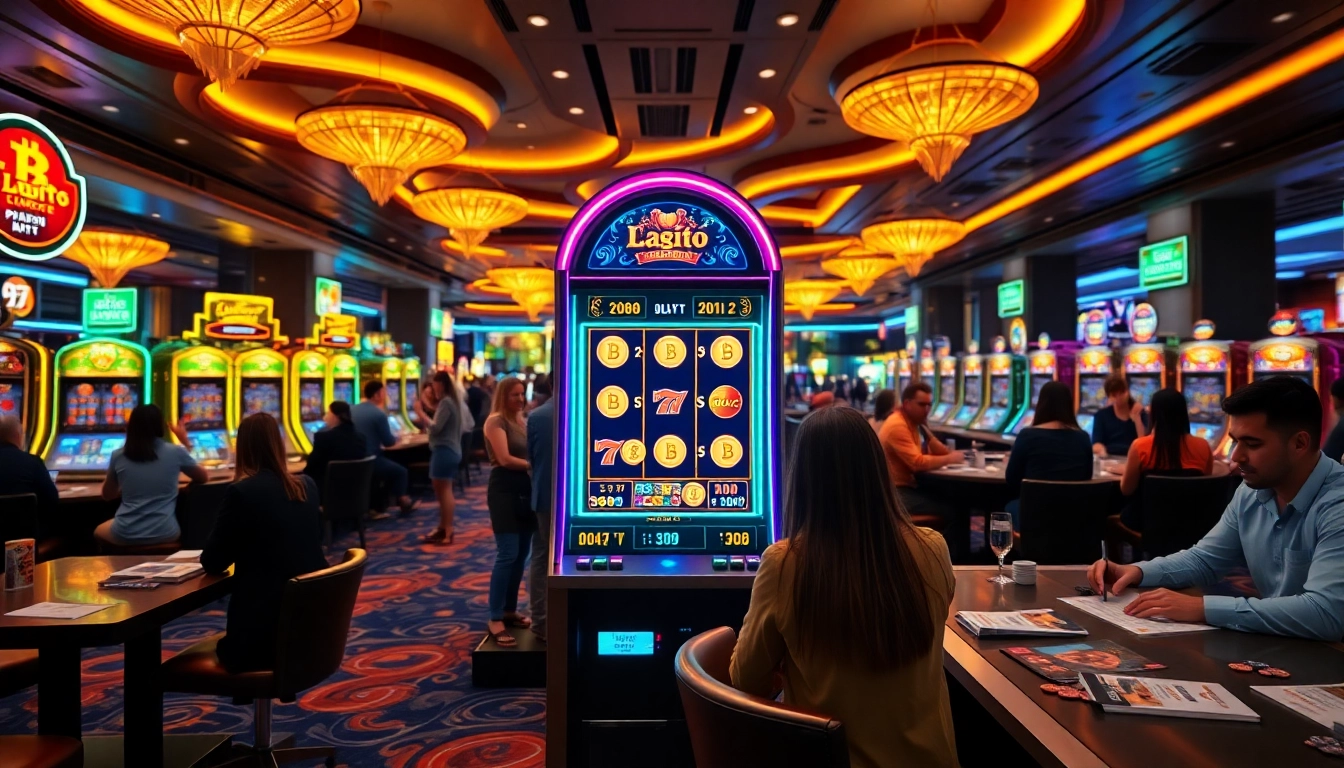 Profitez de l'excitation d'un crypto casino moderne avec des machines à sous colorées.