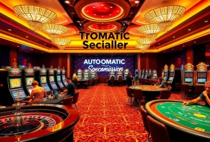 Automatic Transmission Specialist engaging players at a luxury casino table with chips and cards.