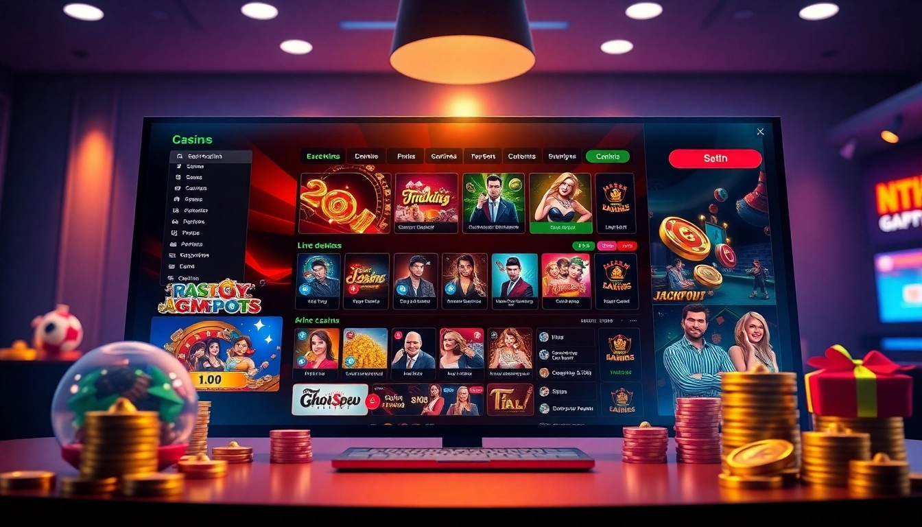 Engaging interface of https://nk88.gg/ showcasing vibrant online casino games and features.