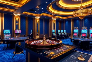 Profitez des jeux au casino en ligne avec une ambiance luxueuse et dynamique.