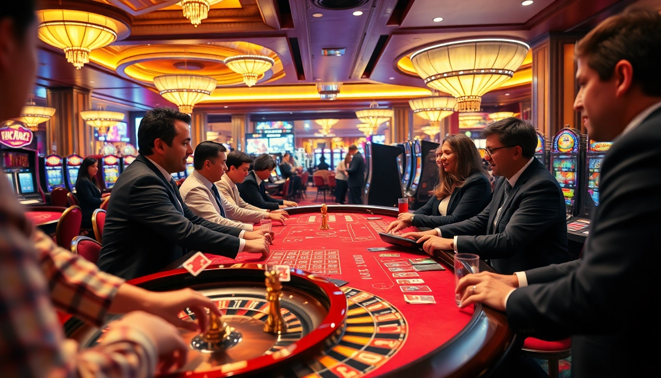 Joueurs heureux au meilleur casino en ligne belgique avec des machines et des jeux variés.