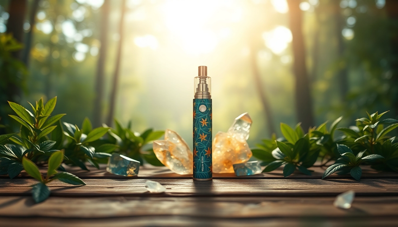 Buy DMT vape online with a vibrant DMT vape pen surrounded by nature.