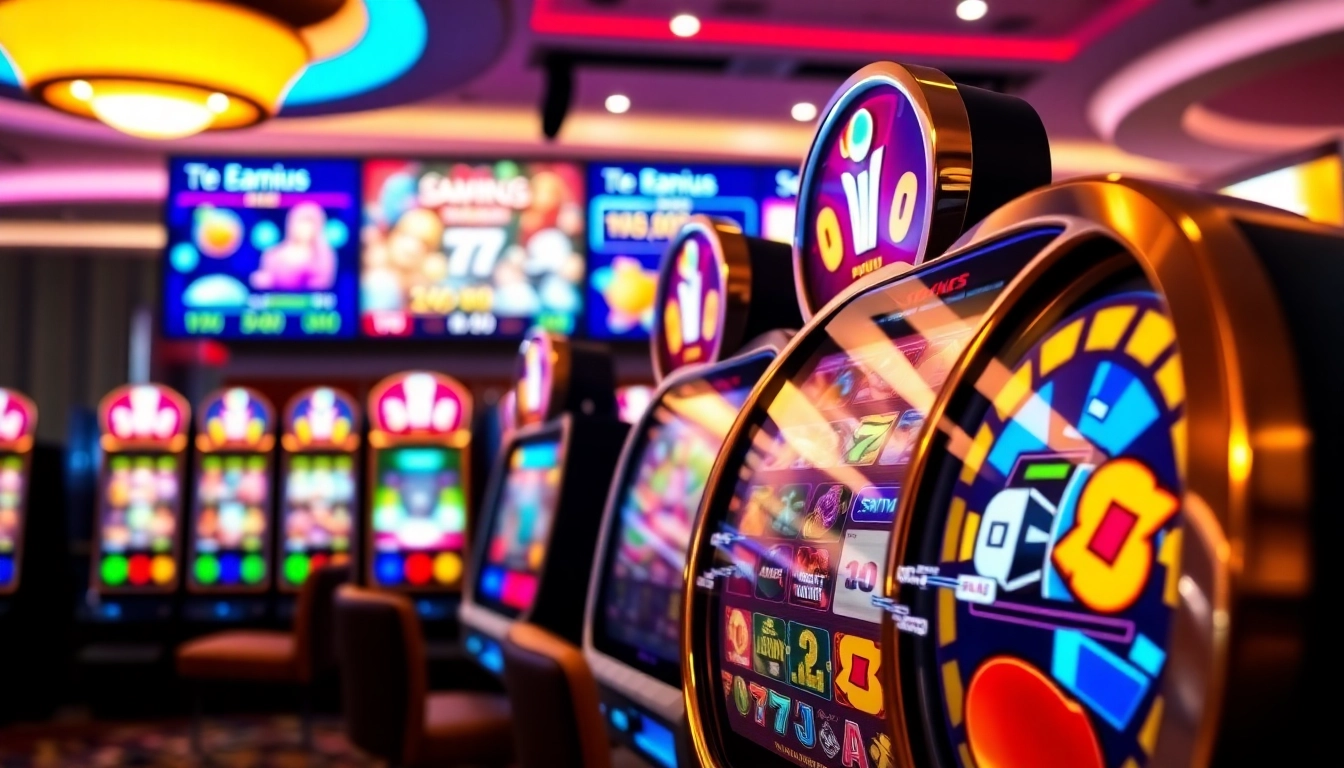Jouez aux meilleures machines à sous en ligne avec des couleurs vives et un design captivant.