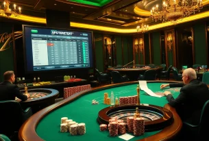 Experience the excitement of the meilleurs sites de paris sportifs with a vibrant casino scene featuring elite betting action.