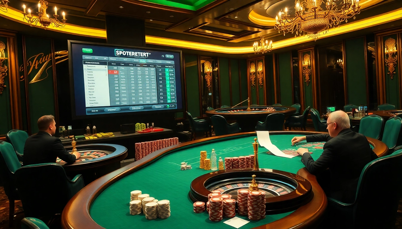 Experience the excitement of the meilleurs sites de paris sportifs with a vibrant casino scene featuring elite betting action.