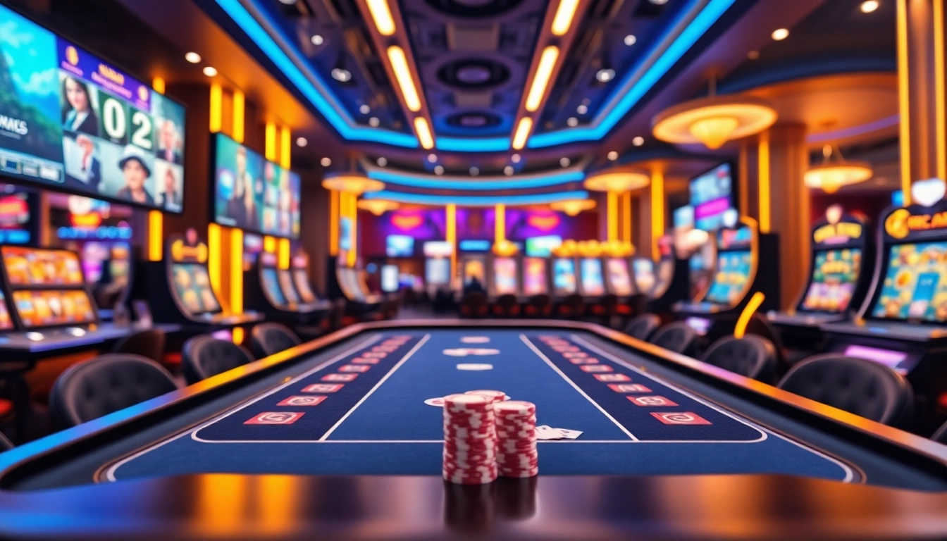 Jouer à des jeux de casino en ligne dans un cadre moderne et dynamique.