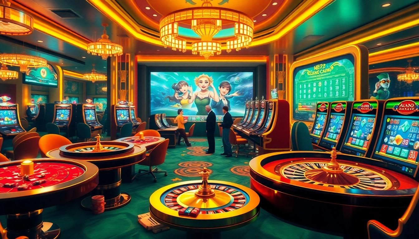 Exciting gaming experience at ax88.com showcasing luxurious casino elements and vibrant online gambling.