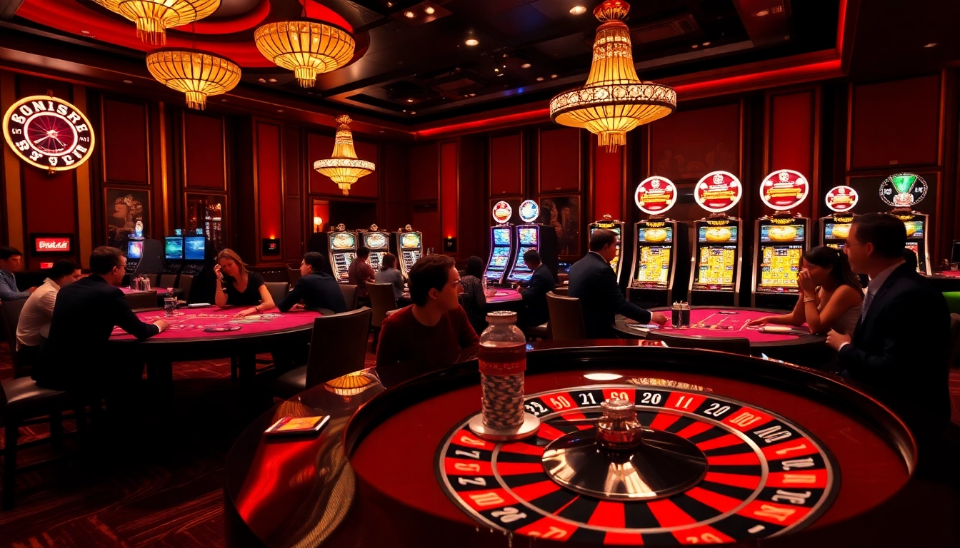 Engage in thrilling gaming experiences at https://tip88a.com/ with exciting roulette and poker tables in a luxury casino.