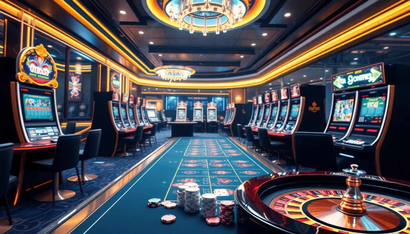 Explorez l'excitation des nouveaux casinos en ligne 2026 avec une expérience de jeu en ligne interactive incluant des tables luxueuses et des machines à sous.