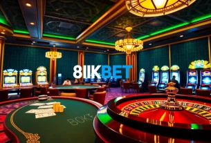 Experience thrilling gameplay at 8KBET with vibrant casino tables and engaging players.